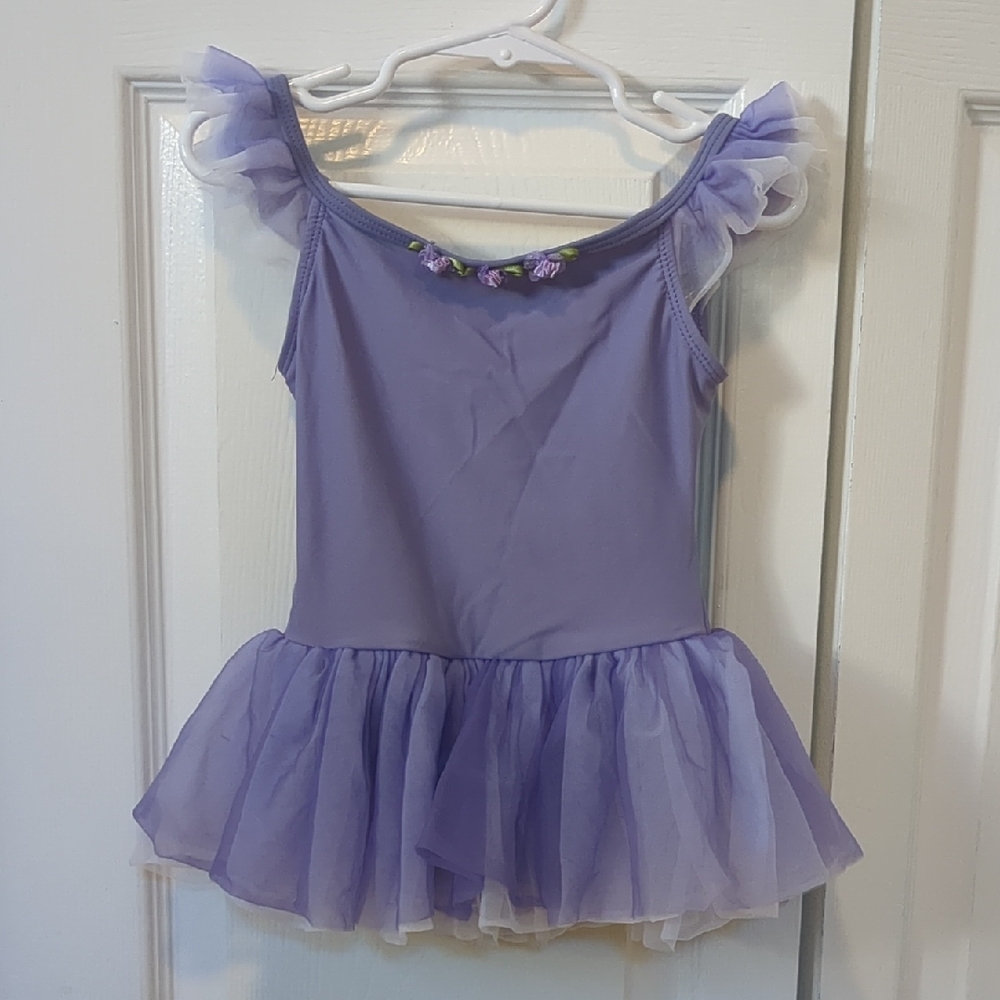 Baby Ballet Flower Lavender Tutu Leotard, Size 4T